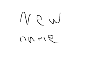 New name
