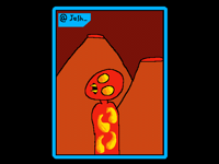 Lava devil card