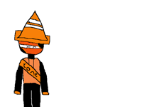 I’m in my cone suit