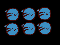 Rotating blue tiger X6
