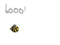 Poor bee happy flip book