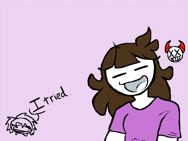 tried to draw Jaiden Animation’s Persona :P