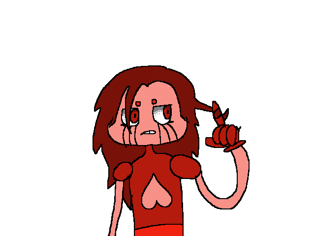 Spinel with long hair