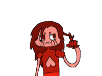 Spinel with long hair