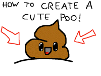 How ton create the cute poo
