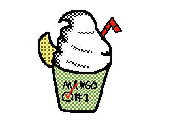 Mango smoothie! @cartoon_turtle