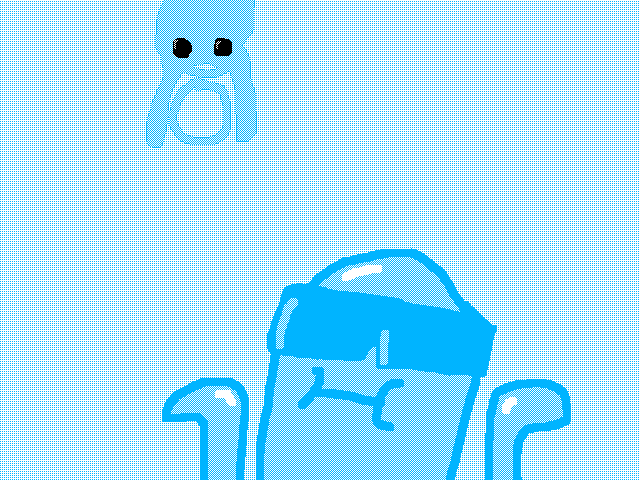 My new pet loves dropping slime on me.