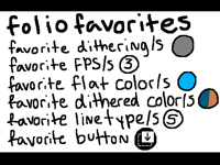 Folio favorites (Original: @FearlessRain )