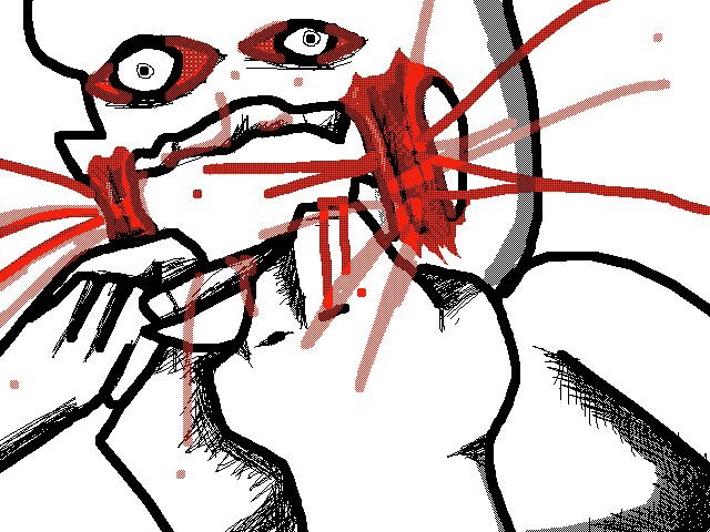 I can’t draw gore anymore eeeeee :(