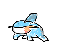 Very mutilated mudkip.