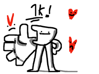 thank 1k received like