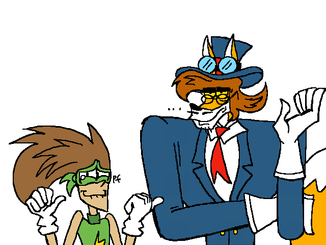 “Hi I am super Hero and he is super villain”