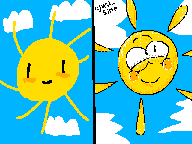 Draw sun in your style!