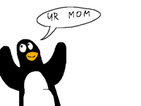 Tux paint penguin be like