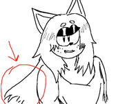 Danya has long hair