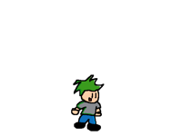 Green boi jumps