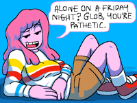 Alone on a Friday Night meme redraw, ft PB