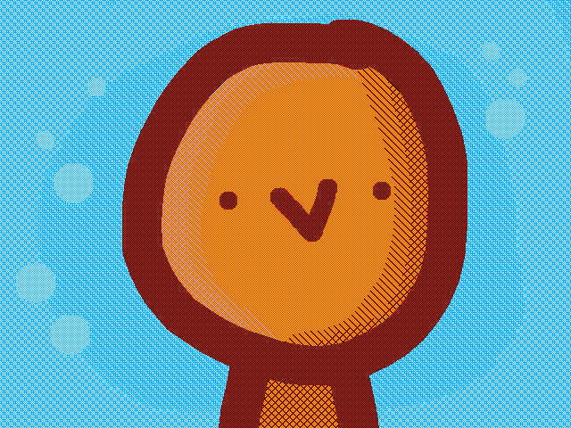 This duck is orange