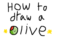 How to draw a Olive! Try it