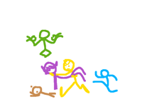 running with da squad