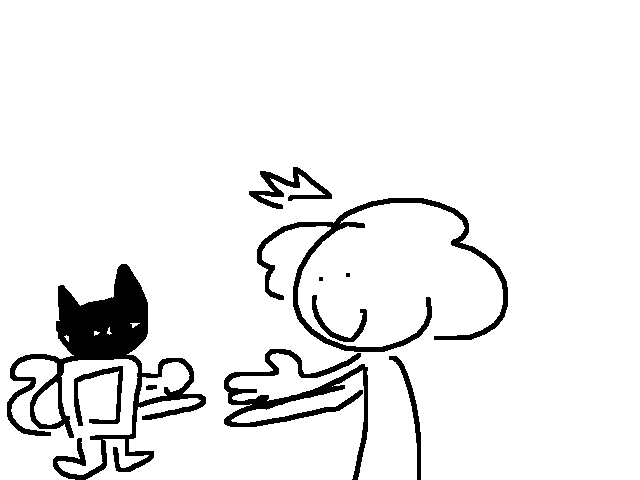 Beat nyan cat in rock paper scissors in c.ai