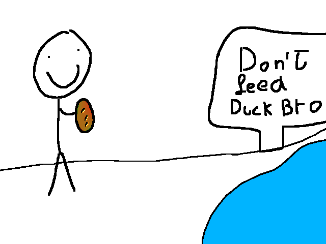 Feed or not feed @Duck_Bro? A