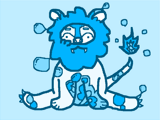 Bubble lion