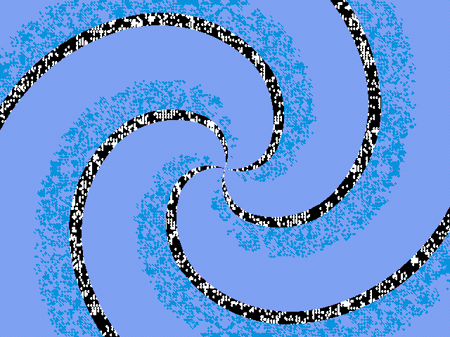 glitter spiral