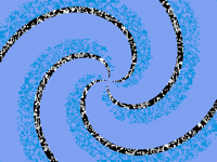glitter spiral