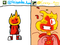 Draw Fire in your  style! @skipperdee_Anim