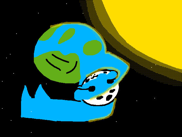 earth love moon