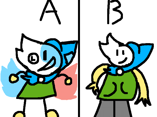 A or B