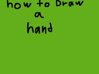 how to Draw a hand