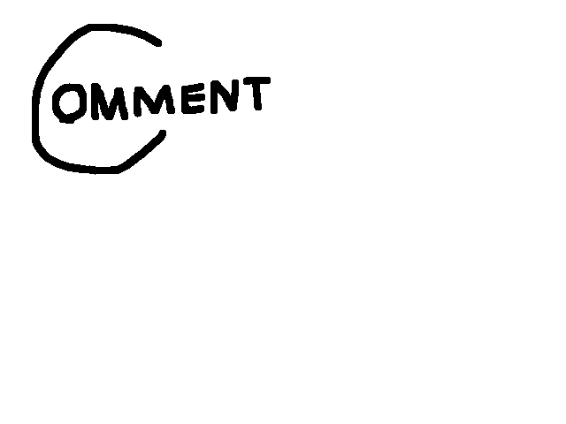 c o m m e n t