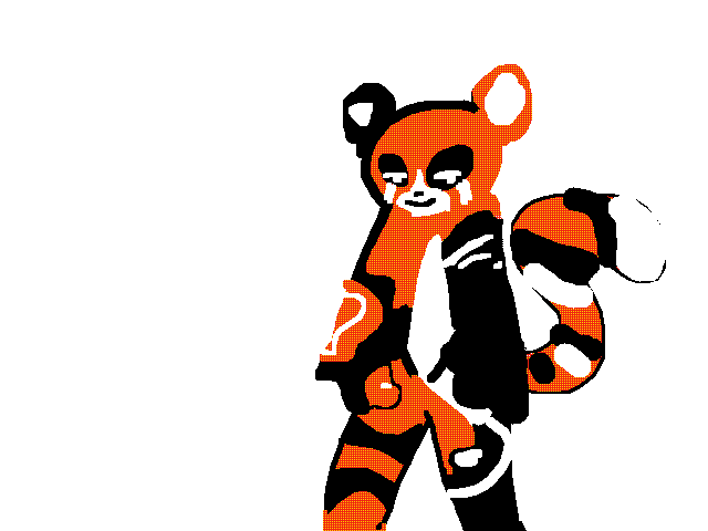 a panda but theres something wrong