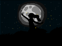 Made a sillouette thingy and it’s trash lol