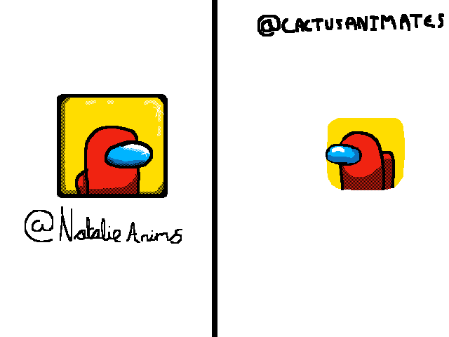 DRAW THE AMONG US LOGO IN YOUR STYLE
