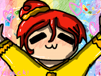 Me as a human (chibi style!)(backround!) :3