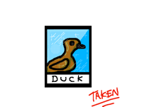 Duck trading card