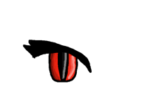 Eye blink but she turns into a demon