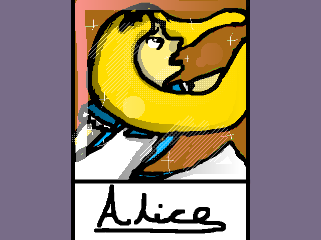 Alice trading card