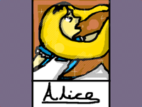 Alice trading card