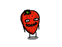 Eat ur vegetables kids (sammy the strawberry)