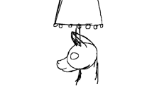 My attempt at trying to draw a llama lamp