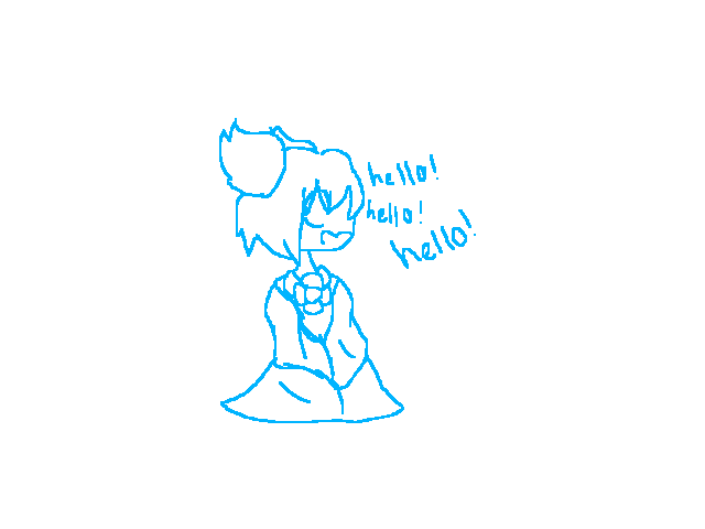 Another drawing of the human echo flower