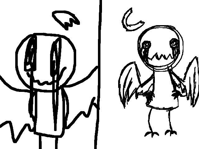 Draw corrupted angel In your style @wbangel