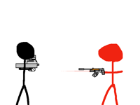 Headshot scene