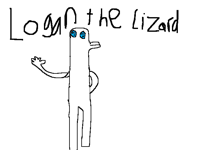 From my sketchbook:Logan the lizard