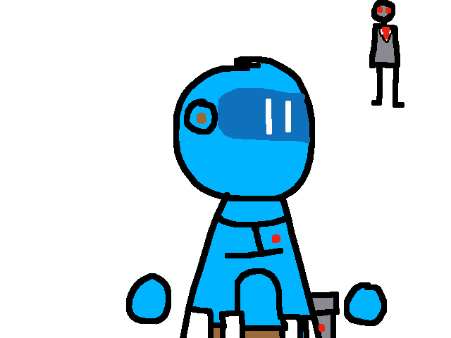 Blue battle armor