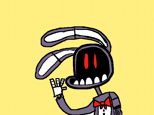 FNAF whitherd bunnie with color